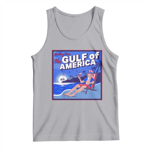 Trump America's Gulf Tank Top Greeting from the Patriot Uncle Sam TS02 Athletic Heather Print Your Wear
