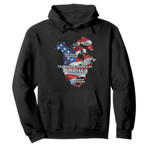 Trump America's Gulf Hoodie Northen America Map American Flag TS02 Black Print Your Wear
