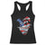 Trump America's Gulf Racerback Tank Top Northen America Map American Flag TS02 Black Print Your Wear