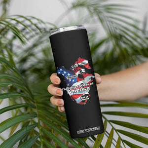 Trump America's Gulf Skinny Tumbler Northen America Map American Flag TS02 Print Your Wear