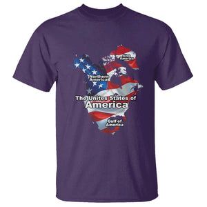 Trump America's Gulf T Shirt Northen America Map American Flag TS02 Purple Print Your Wear