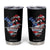 Trump America's Gulf Tumbler Cup Northen America Map American Flag TS02 Black Print Your Wear
