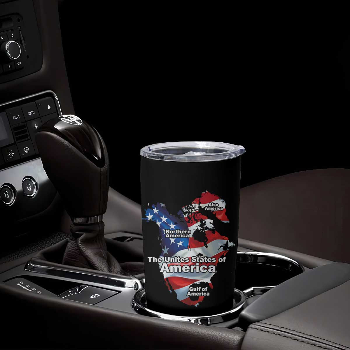 Trump America's Gulf Tumbler Cup Northen America Map American Flag TS02 Print Your Wear