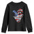 Trump America's Gulf Youth Sweatshirt Northen America Map American Flag TS02 Black Print Your Wear