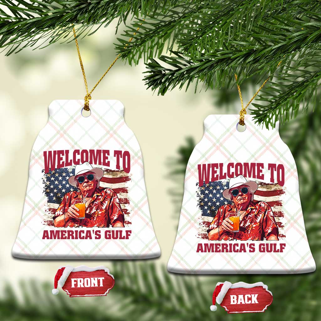 Trump Welcome To America's Gulf Ceramic Ornament US Flag TS02 Print Your Wear