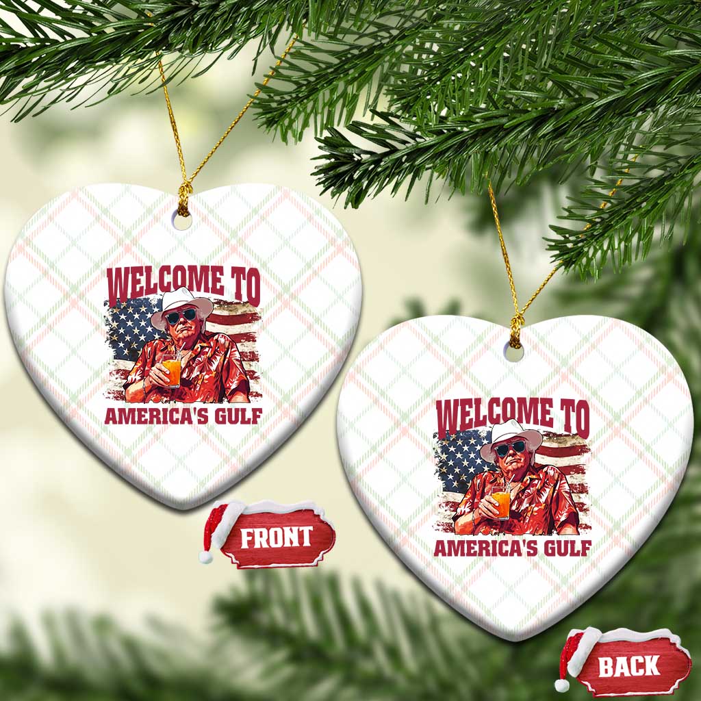 Trump Welcome To America's Gulf Ceramic Ornament US Flag TS02 Print Your Wear