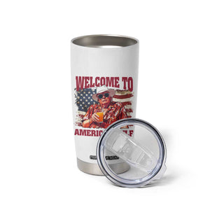 Trump Welcome To America's Gulf Tumbler Cup US Flag TS02 Print Your Wear
