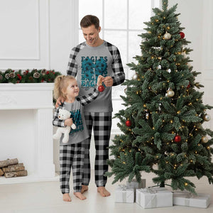 Eagle Girls Plaid Pajama Set Midnight Green Coquette Bow Retro Vintage TS02 White Plaid Print Your Wear