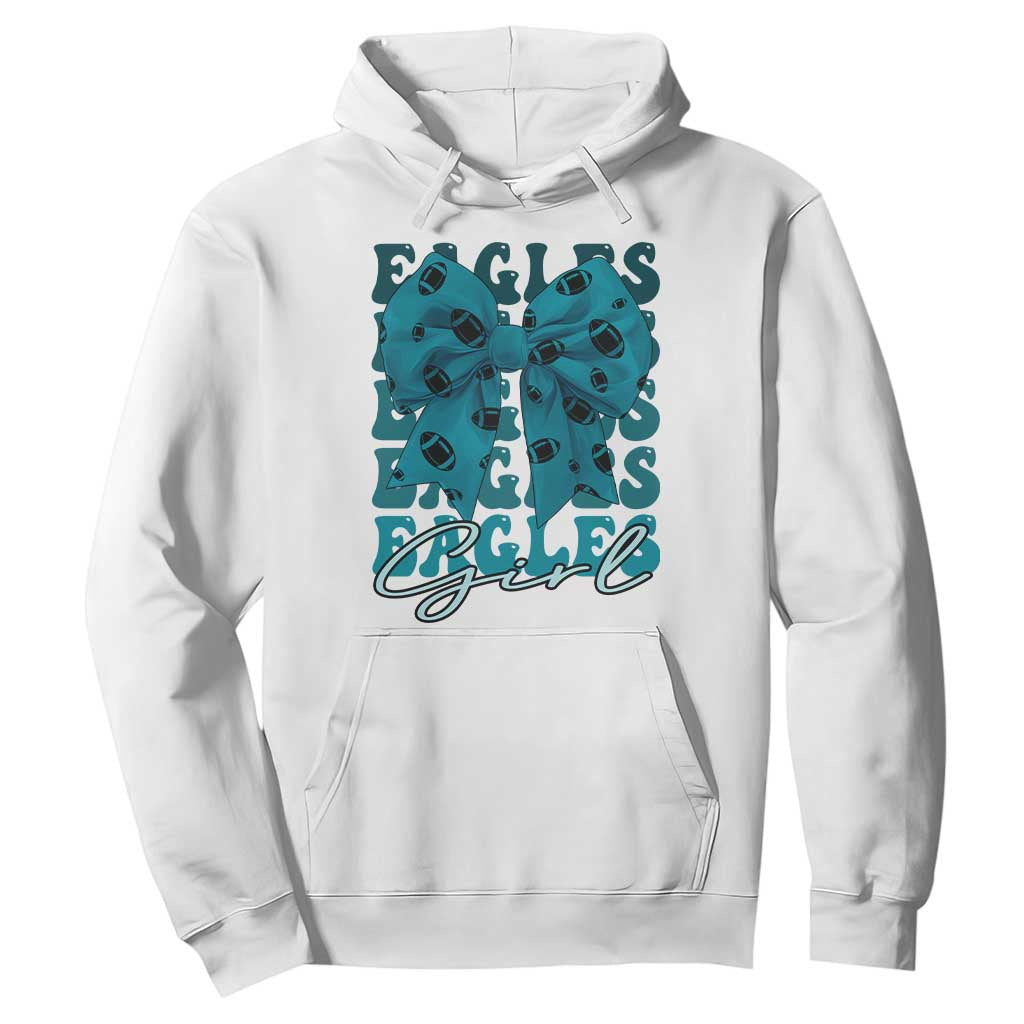 Eagle Girls Hoodie Midnight Green Coquette Bow Retro Vintage TS02 White Print Your Wear