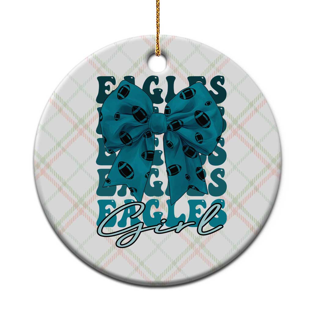Eagle Girls Ceramic Ornament Midnight Green Coquette Bow Retro Vintage TS02 1pc Christmas Plaid Print Your Wear