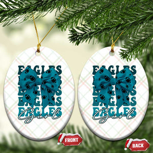 Eagle Girls Ceramic Ornament Midnight Green Coquette Bow Retro Vintage TS02 Print Your Wear