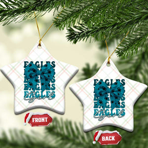 Eagle Girls Ceramic Ornament Midnight Green Coquette Bow Retro Vintage TS02 Print Your Wear