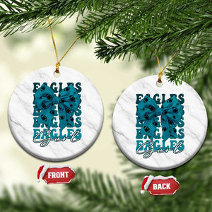 Eagle Girls Ceramic Ornament Midnight Green Coquette Bow Retro Vintage TS02 1pc White Marble Print Your Wear