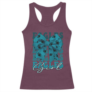 Eagle Girls Coquette Bow Retro Vintage Racerback Tank Top TS02 Maroon Print Your Wear