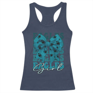 Eagle Girls Racerback Tank Top Midnight Green Coquette Bow Retro Vintage TS02 Navy Print Your Wear