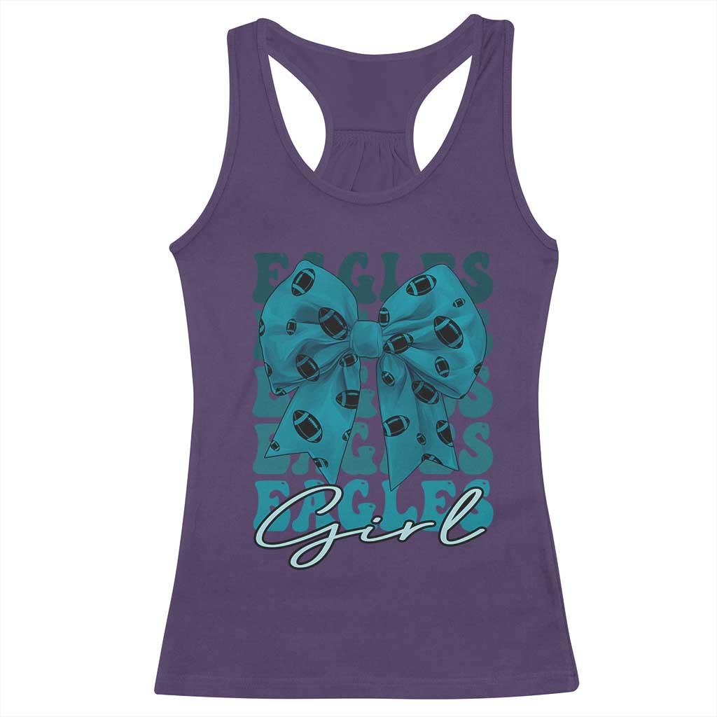 Eagle Girls Coquette Bow Retro Vintage Racerback Tank Top TS02 Purple Print Your Wear
