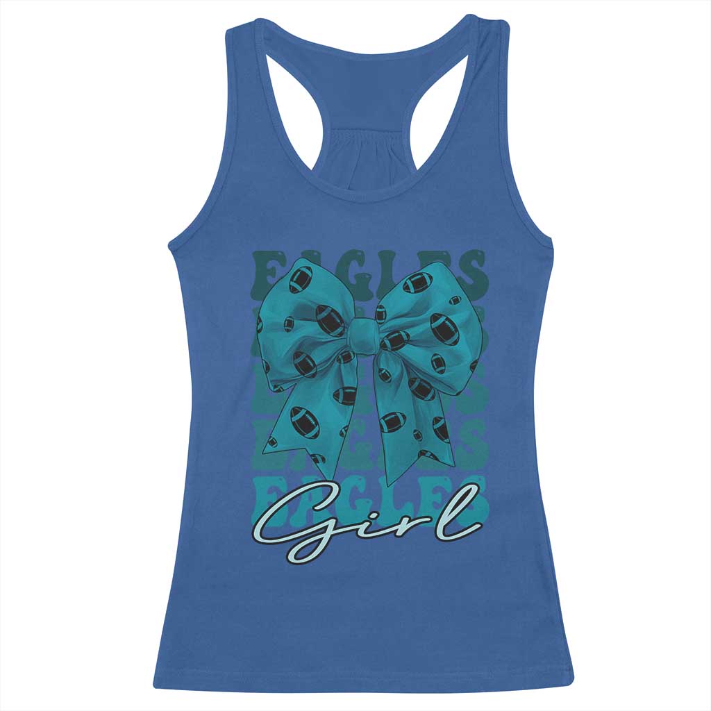 Eagle Girls Coquette Bow Retro Vintage Racerback Tank Top TS02 Royal Blue Print Your Wear