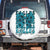 Eagle Girls Spare Tire Cover Midnight Green Coquette Bow Retro Vintage TS02 No hole White Print Your Wear