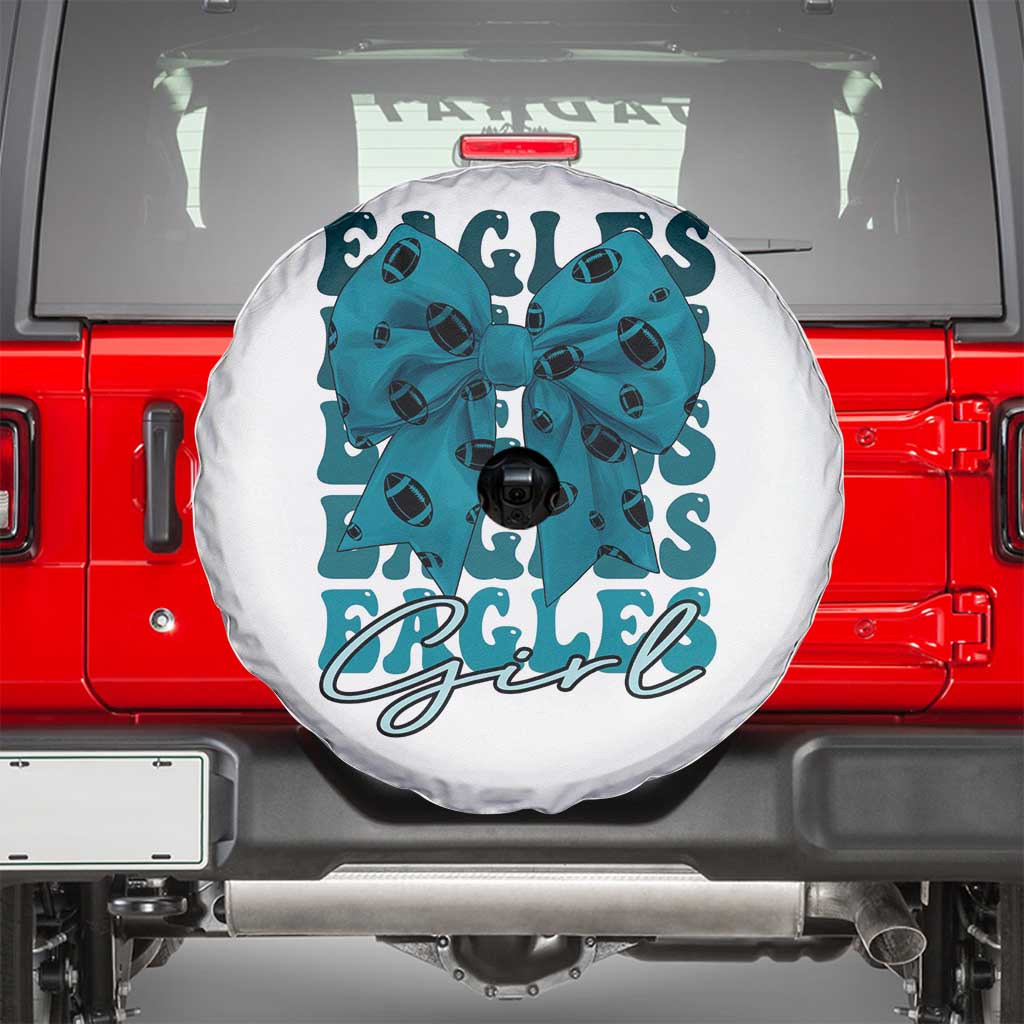 Eagle Girls Coquette Bow Retro Vintage Spare Tire Cover TS02 White Print Your Wear
