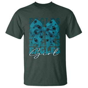 Eagle Girls T Shirt Midnight Green Coquette Bow Retro Vintage TS02 Dark Forest Green Print Your Wear