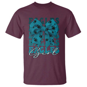 Eagle Girls T Shirt Midnight Green Coquette Bow Retro Vintage TS02 Maroon Print Your Wear