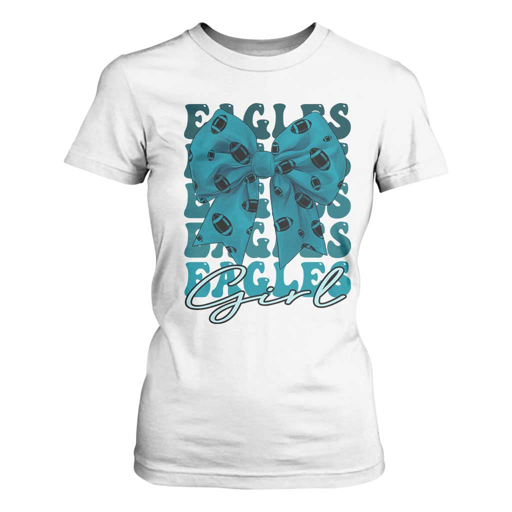 Eagle Girls T Shirt For Women Midnight Green Coquette Bow Retro Vintage TS02 White Print Your Wear
