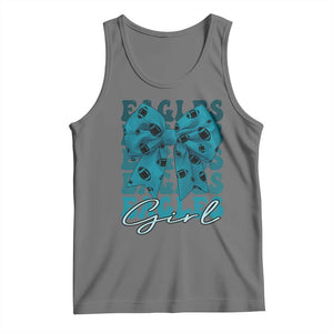 Eagle Girls Tank Top Midnight Green Coquette Bow Retro Vintage TS02 Black Heather Print Your Wear