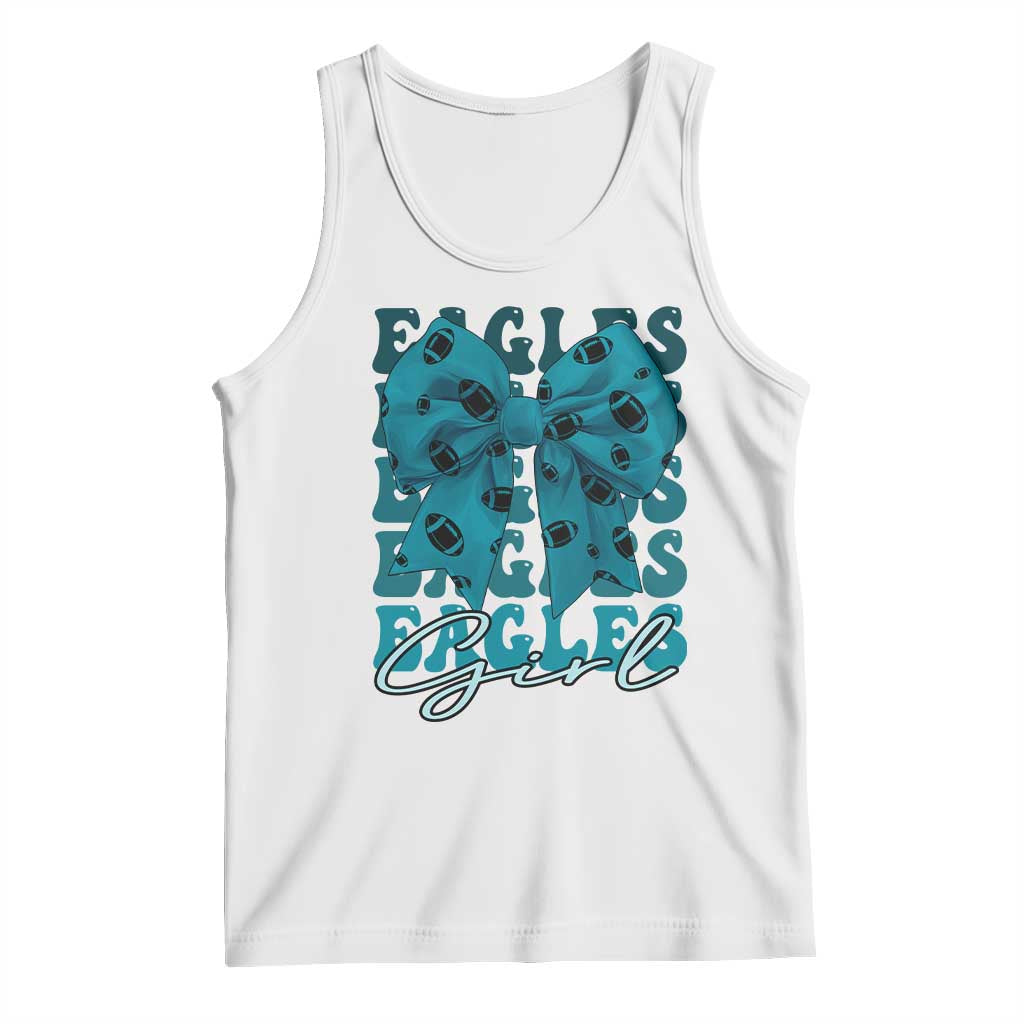 Eagle Girls Tank Top Midnight Green Coquette Bow Retro Vintage TS02 White Print Your Wear