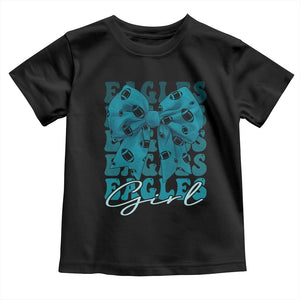 Eagle Girls Toddler T Shirt Midnight Green Coquette Bow Retro Vintage TS02 Black Print Your Wear