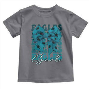 Eagle Girls Toddler T Shirt Midnight Green Coquette Bow Retro Vintage TS02 Charcoal Print Your Wear