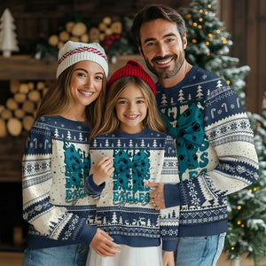 Eagle Girls Knit Sweatshirt Midnight Green Coquette Bow Retro Vintage TS02 Navy Print Your Wear