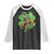 St Patrick's Day Lucky Cowboy Raglan Shirt Retro Vintage Clover TS02 Black White Print Your Wear