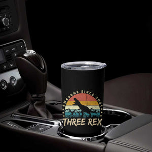 Three Rex 3rd Birthday Tumbler Cup 3 Years Old Dinosaur Bday Boy TS02 Print Your Wear
