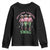 Melanin Cowgirl Swag Youth Sweatshirt Pink Green African American Cowgirls Black History TS02 Black Print Your Wear