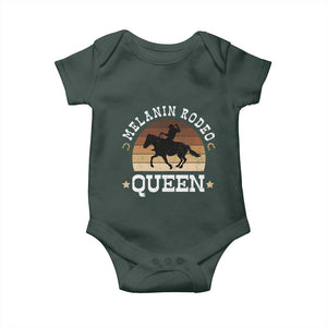 Melanin Rodeo Queen Baby Onesie Cowgirl Riding Horse African American Cowgirls Retro TS02 Print Your Wear