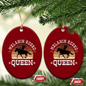 Melanin Rodeo Queen Ceramic Ornament Cowgirl Riding Horse African American Cowgirls Retro TS02 Print Your Wear