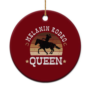 Melanin Rodeo Queen Ceramic Ornament Cowgirl Riding Horse African American Cowgirls Retro TS02 1pc Red Print Your Wear