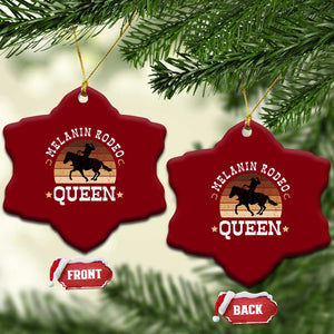 Melanin Rodeo Queen Ceramic Ornament Cowgirl Riding Horse African American Cowgirls Retro TS02 Print Your Wear