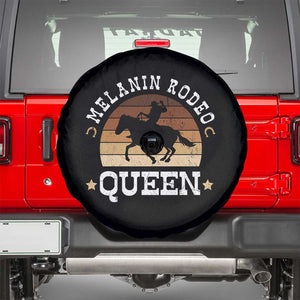 Melanin Rodeo Queen Spare Tire Cover Cowgirl Riding Horse African American Cowgirls Retro TS02 Black Print Your Wear