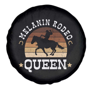 Melanin Rodeo Queen Spare Tire Cover Cowgirl Riding Horse African American Cowgirls Retro TS02 Print Your Wear