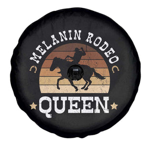 Melanin Rodeo Queen Spare Tire Cover Cowgirl Riding Horse African American Cowgirls Retro TS02 Print Your Wear