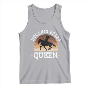 Melanin Rodeo Queen Tank Top Cowgirl Riding Horse African American Cowgirls Retro TS02 Athletic Heather Print Your Wear