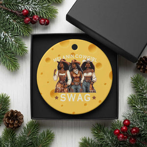 Melanin Cowgirl Swag Ceramic Ornament Cool African American Cowgirls Black History TS02 1pc Yellow Cheese Print Your Wear