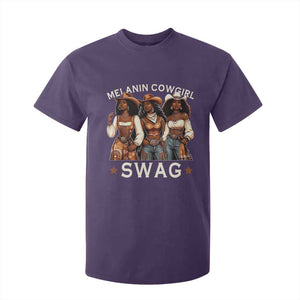 Melanin Cowgirl Swag T Shirt For Kid Cool African American Cowgirls Black History TS02 Purple Print Your Wear