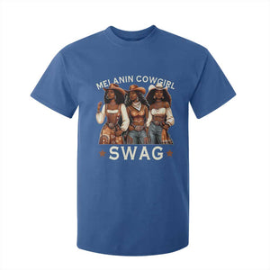 Melanin Cowgirl Swag T Shirt For Kid Cool African American Cowgirls Black History TS02 Royal Blue Print Your Wear