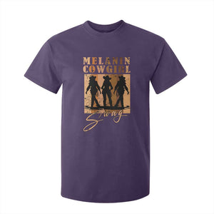 Melanin Cowgirl Swag T Shirt For Kid African American Cowgirls Black History Pride Retro TS02 Purple Print Your Wear