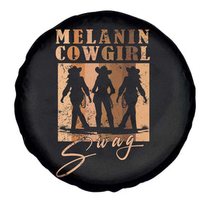 Melanin Cowgirl Swag Spare Tire Cover African American Cowgirls Black History Pride Retro TS02 Print Your Wear