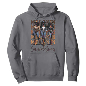 Melanin Cowgirl Swag Hoodie African American Cowgirls Black History Pride TS02 Charcoal Print Your Wear