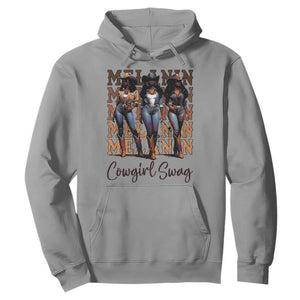 Melanin Cowgirl Swag Hoodie African American Cowgirls Black History Pride TS02 Sport Gray Print Your Wear