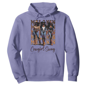Melanin Cowgirl Swag Hoodie African American Cowgirls Black History Pride TS02 Violet Print Your Wear